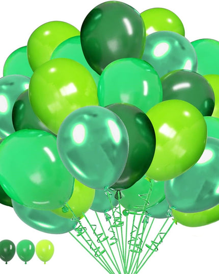 10 Baloane din Latex Chrome, Model Party,Diferite Nuante