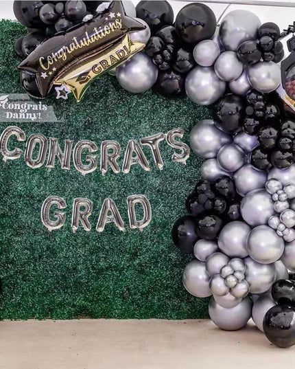 10 Baloane din Latex Chrome, Model Party