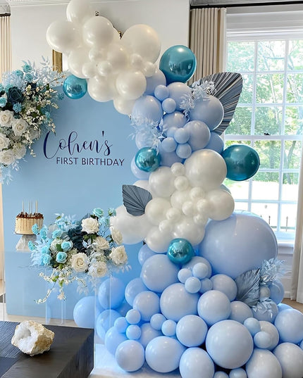 10 Baloane din Latex, Model Party,1 g, Bleu