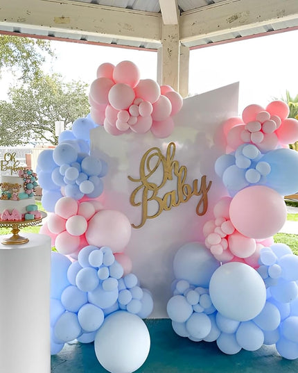 10 Baloane din Latex, Model Party,1 g, Bleu