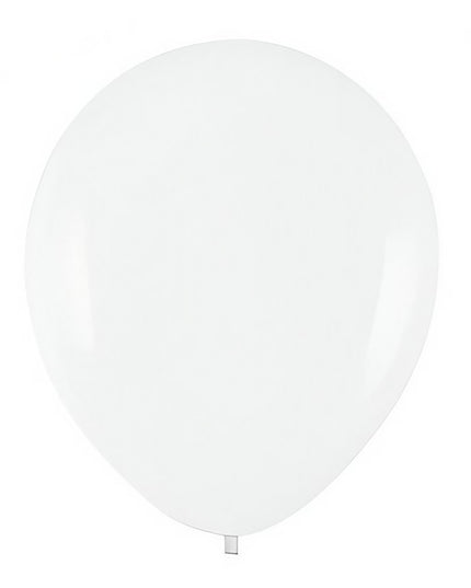 10 Baloane din Latex, Model Party,Albe, 2.2 g