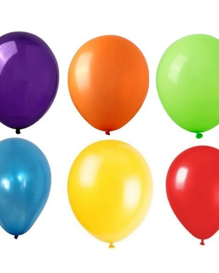 10 Baloane din Latex, Model Party,Multicolore, 2.8 g