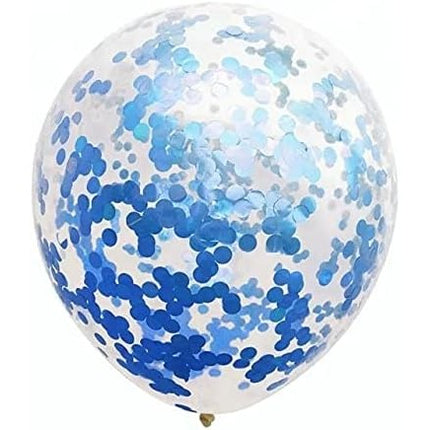 10 Baloane din Latex, Model Party Confetti, 5 x Confetti, 5 x