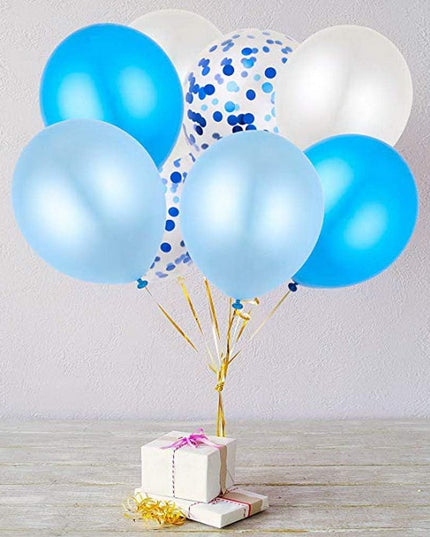 10 Baloane din Latex, Model Party Confetti, 5 x Confetti, 5 x