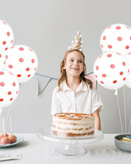 10 Baloane din Latex, Model Party cu Buline