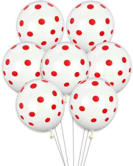 10 Baloane din Latex, Model Party cu Buline