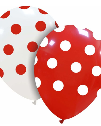 10 Baloane din Latex, Model Party cu Buline