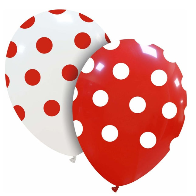 10 Baloane din Latex, Model Party cu Buline