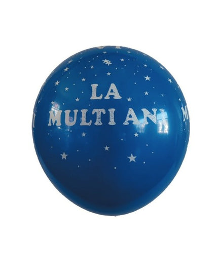 10 Baloane din Latex, Model Party, Print Aniversare La Multi Ani,Albastre