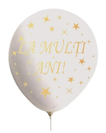 10 Baloane din Latex, Model Party, La Multi Ani