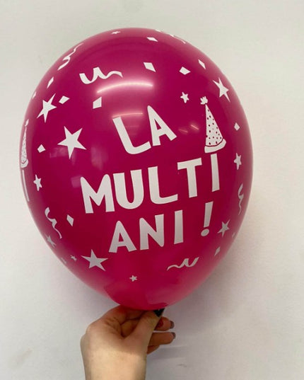 10 Baloane din Latex, Model Party, La Multi Ani