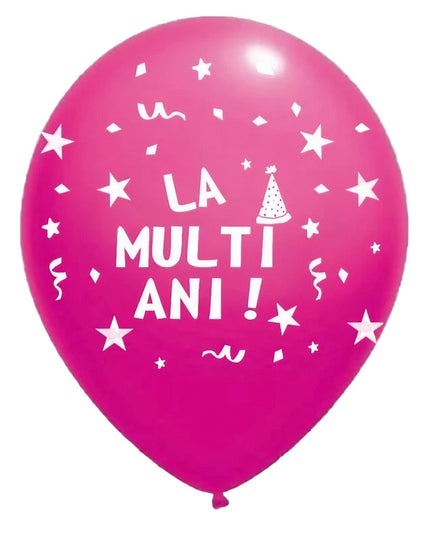 10 Baloane din Latex, Model Party, La Multi Ani