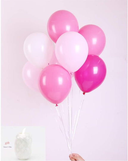 10 Baloane din Latex Metalizate, Model Party