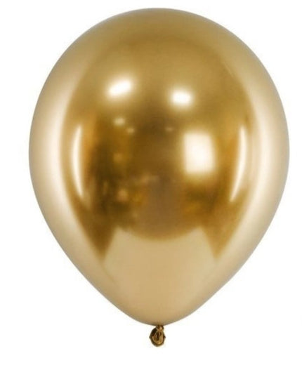 10 Baloane din Latex Metalizate, Model Party, 5x