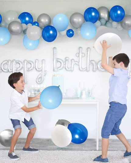 10 Baloane din Latex Metalizate, Model Party