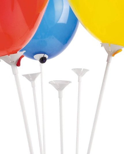 Set 10 Bete cu Rozete pentru Baloane, Suporturi de plastic, Usor de instalat, Reutilizabil, Pentru aniversare, Nunta, Ziua de Nastere, Decor