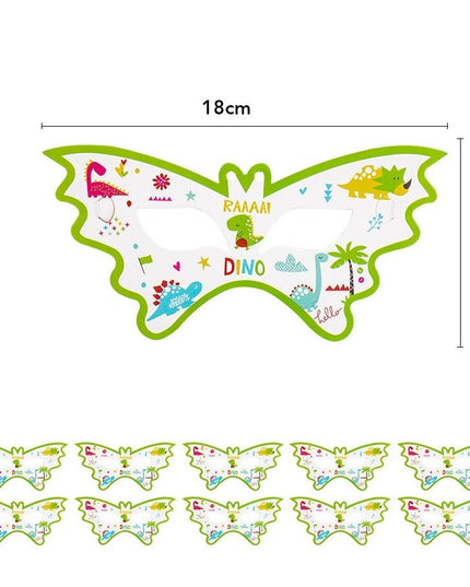 10 Masti Decorative, Colectia Dino Park,din Carton