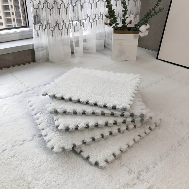 10 Piese Covor tip Puzzle, Spuma EVA, Pufos