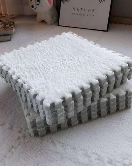 10 Piese Covor tip Puzzle, Spuma EVA, Pufos