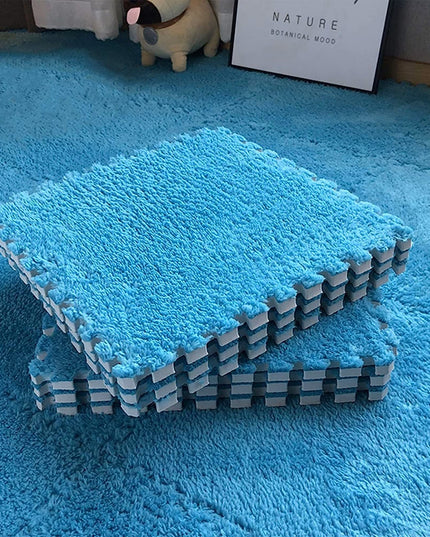 10 Piese Covor tip Puzzle, Spuma EVA, Pufos