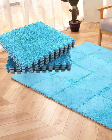 10 Piese Covor tip Puzzle, Spuma EVA, Pufos