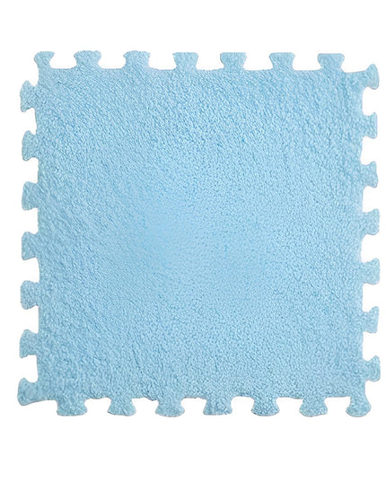 10 Piese Covor tip Puzzle, Spuma EVA, Pufos,Baby Blue