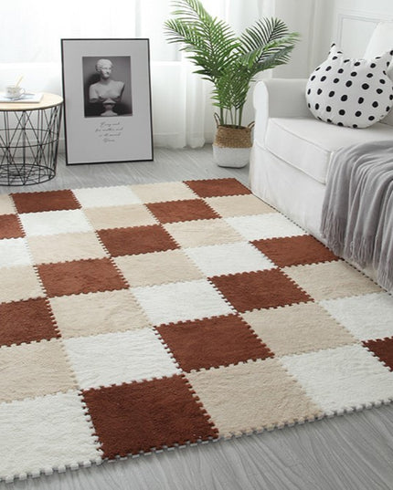 10 Piese Covor tip Puzzle, Spuma EVA, Pufos