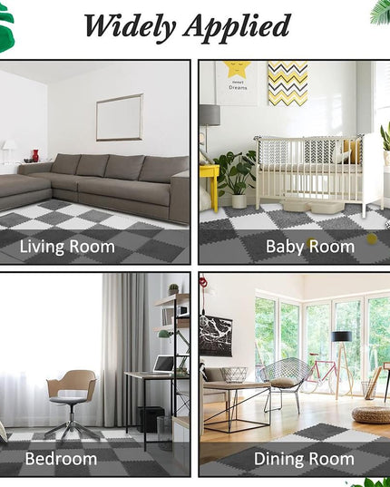 10 Piese Covor tip Puzzle, Spuma EVA, Pufos