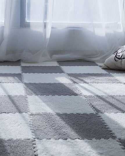 10 Piese Covor tip Puzzle, Spuma EVA, Pufos