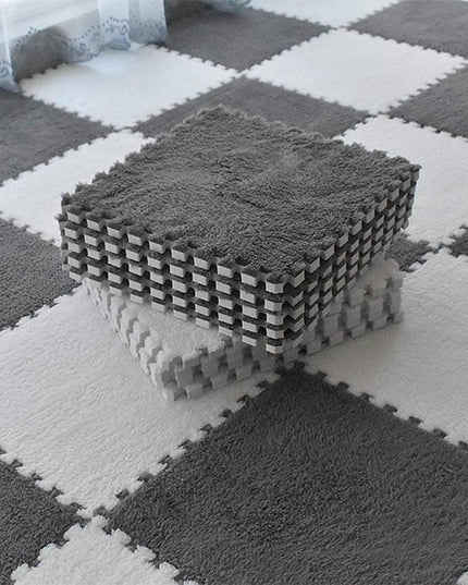 10 Piese Covor tip Puzzle, Spuma EVA, Pufos