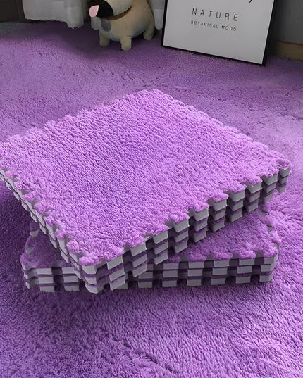 10 Piese Covor tip Puzzle, Spuma EVA, Pufos