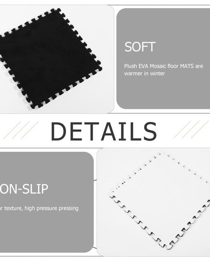 10 Piese Covor tip Puzzle, Spuma EVA, Pufos