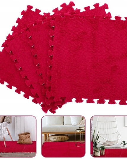 10 Piese Covor tip Puzzle, Spuma EVA, Pufos