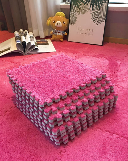 10 Piese Covor tip Puzzle, Spuma EVA, Pufos