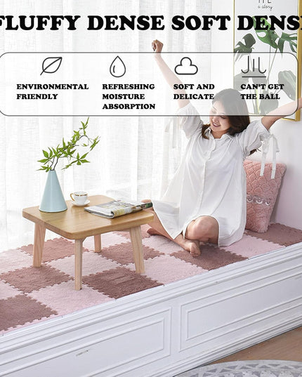 10 Piese Covor tip Puzzle, Spuma EVA, Pufos