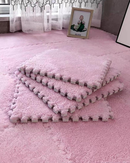 10 Piese Covor tip Puzzle, Spuma EVA, Pufos