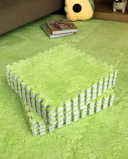 10 Piese Covor tip Puzzle, Spuma EVA, Pufos