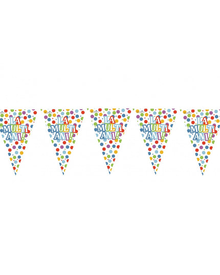 10 Stegulete Tip Banner, Colectia LA MULTI ANI , Lungime, din Hartie Cretata