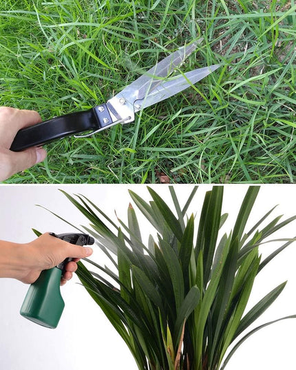 10 Unelte de Gradina, pentru Plantare Prelucrare Sol si Ingrijire Plante, Manere Negre, Material PVC si Otel Inoxidabil, Inclusa