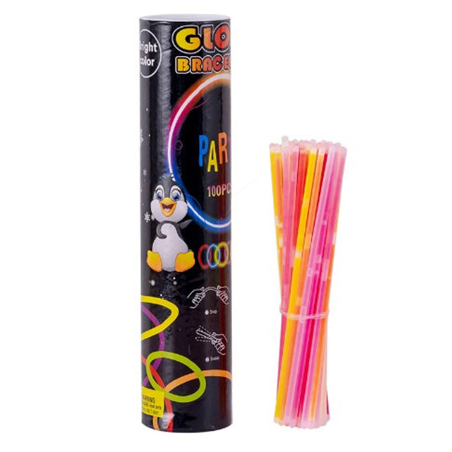 100 Bratari Luminoase, pentru Petreceri, Fosforescente, Glow Sticks
