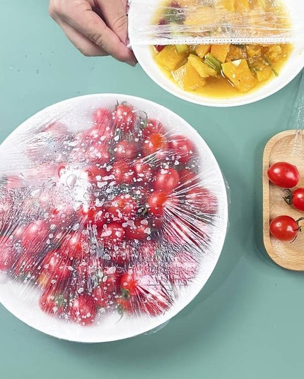 100 Folie de Protectie Elastica pentru Alimente si Boluri material plastic, prospetime, diametrul 12 -