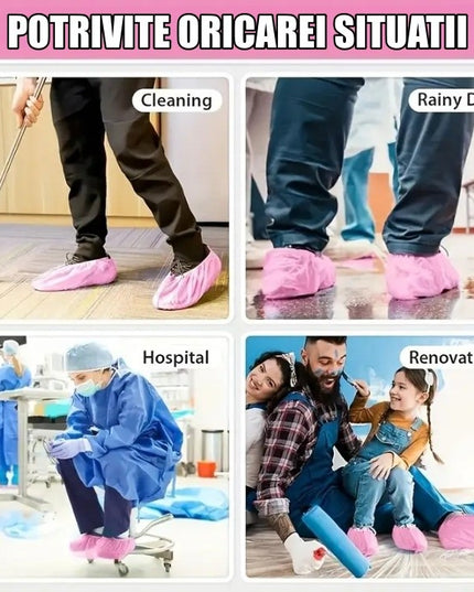 100 Huse de Pantofi Impermeabile de Unica Folosinta, Universale