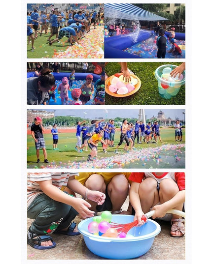 111 Baloane din Latex, Aqua Party, Sistem de Umplere Rapida, Diametru