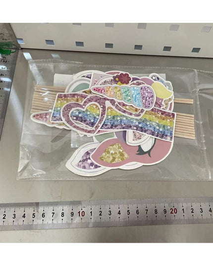 12 Accesorii pentru Petrecere, Props pentru Photo Corner, Tema Aniversare Copii