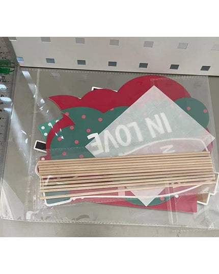 12 Accesorii pentru Petrecere, Props pentru Photo Corner, Tematica Iubire