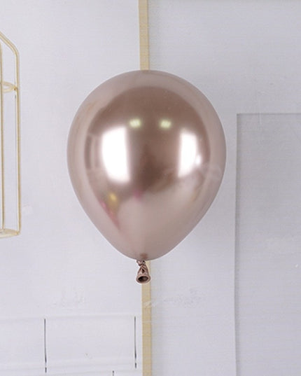 12 Baloane, din Latex Chrome,Sampanie