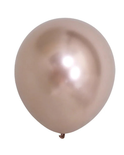 12 Baloane, din Latex Chrome,Sampanie