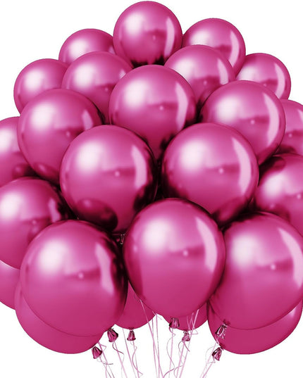 12 Baloane, din Latex Chrome