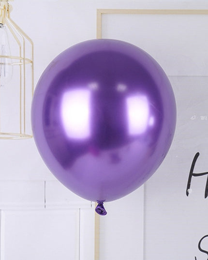 12 Baloane, din Latex Chrome