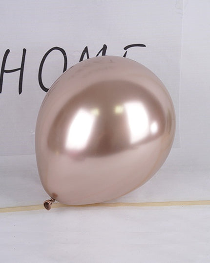 12 Baloane, din Latex Chrome,Sampanie